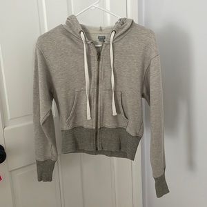 Aerie grey cropped sweater size xs